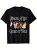 Funny Chicken Christmas T-Shirt - Making a List Chicken It Twice Saying with San