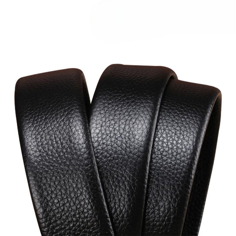 Men'S Belt First Layer Cowhide Automatic Buckle Leather Belt Business Leather Belt Men'S