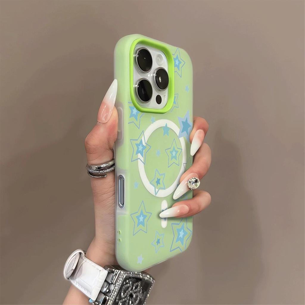 Magnetic Jelly Two-in-One Mobile Phone Case for IPhone 14 Mobile Phone Protective Case Pattern Advanced Cartoon New Frosted Creative