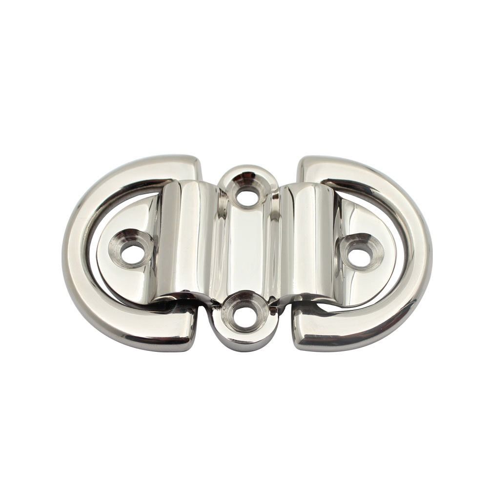 Folding Design Deck Pull Lift Ring 316 Stainless Steel Yacht Hardware Accessories  Motorboat Use