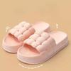 Summer Women Thick Slippers Sole Beach Slides Home Slippers Anti-Slip Soft Sandals Fashion Ladies Cloud Slippers