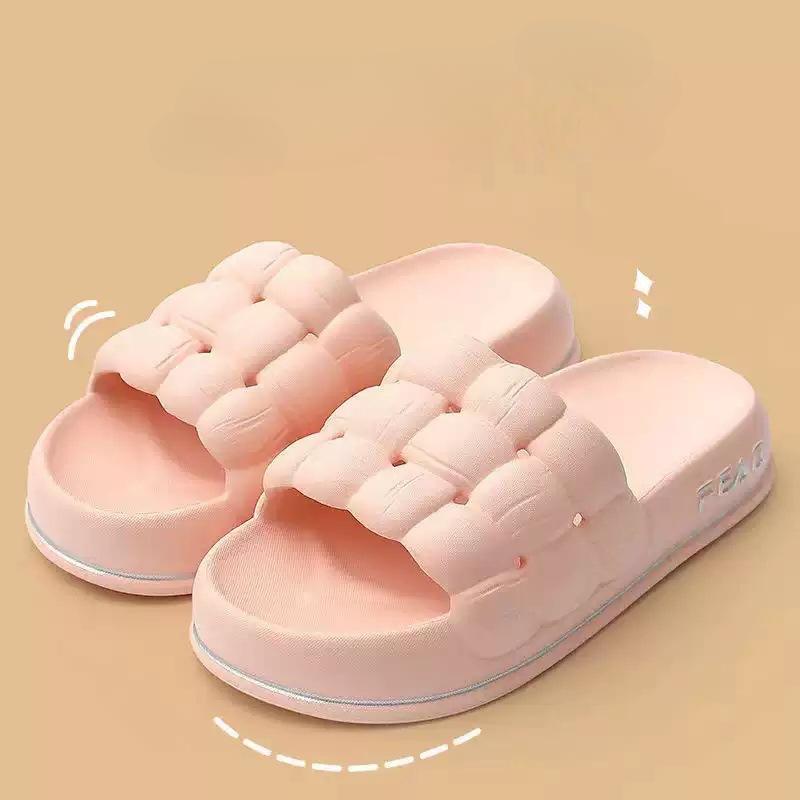 Summer Women Thick Slippers Sole Beach Slides Home Slippers Anti-Slip Soft Sandals Fashion Ladies Cloud Slippers