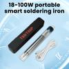 DC 9-20V 18-100W Portable Smart Soldering Iron Outdoor Welding Repair Tool Rechargeable Soldering Pen Type-C Interface