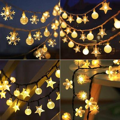 Waterproof LED Solar String Lights for Outdoor Gardens and Balconies