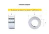 Aluminum Raised Flat Washer and Spacer Column M2-M5