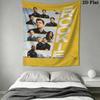 THE ROOKIE Wall Tapestry Aesthetic Wall Hanging Printed Fabric Blanket Decorative Tapestries for Bedroom Living Room Home Decor