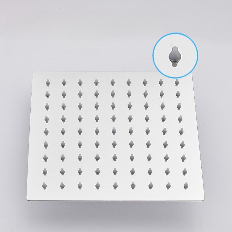 Stainless Steel Top Spray Shower Rod Electroplated Thickened Pressure-enhanced Shower Head Sprayer Shower Accessories