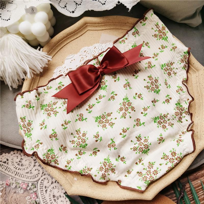 Bavlněné kalhotky s roztomilým potiskem Big Bow pro ženy