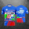 Summer Men's 3D Printed Crew Neck T-Shirt Outdoor Ride