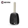 KEYYOU For Toyota AYGO Accessories Peugeot Citroen Car 2 Buttons Remote Control Key Fob Case Shell VA2 Blade Replacement No