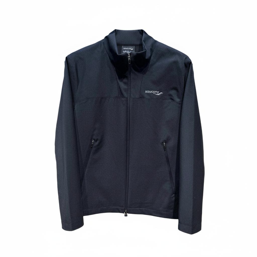 SAUCONY Zip Collar Woven Long Sleeve Jacket Men Jackets SA2269WJ19L-BK001