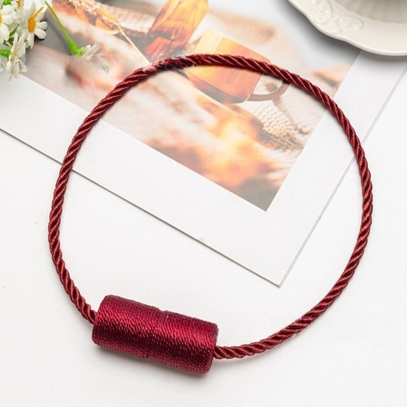 2 Pack Strong Magnetic Curtain Tiebacks Elegant Decorative Tie Backs Modern Rope Tiebacks for Drapes Window Curtain Holdbacks