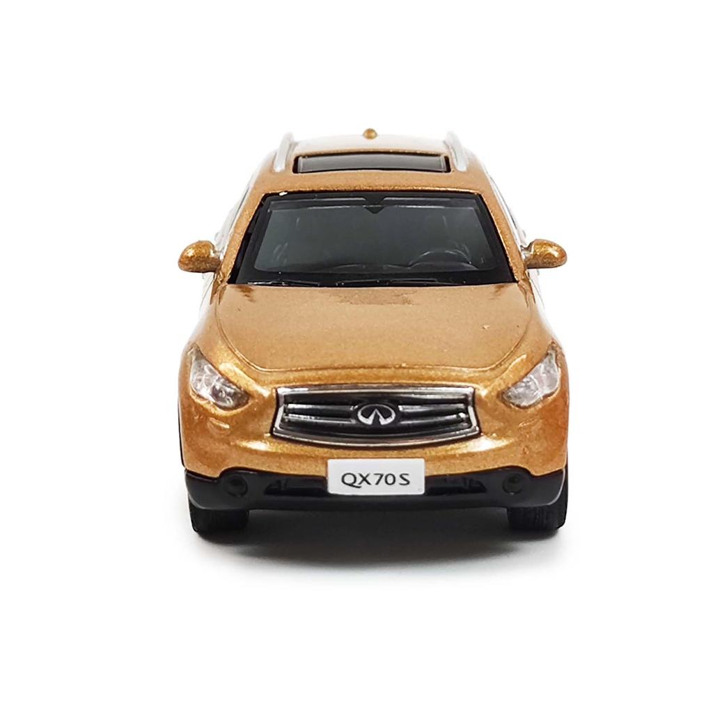 Paudi Model 1/64 Scale Infiniti QX70S Model Car, Gold, Finished, for Collection