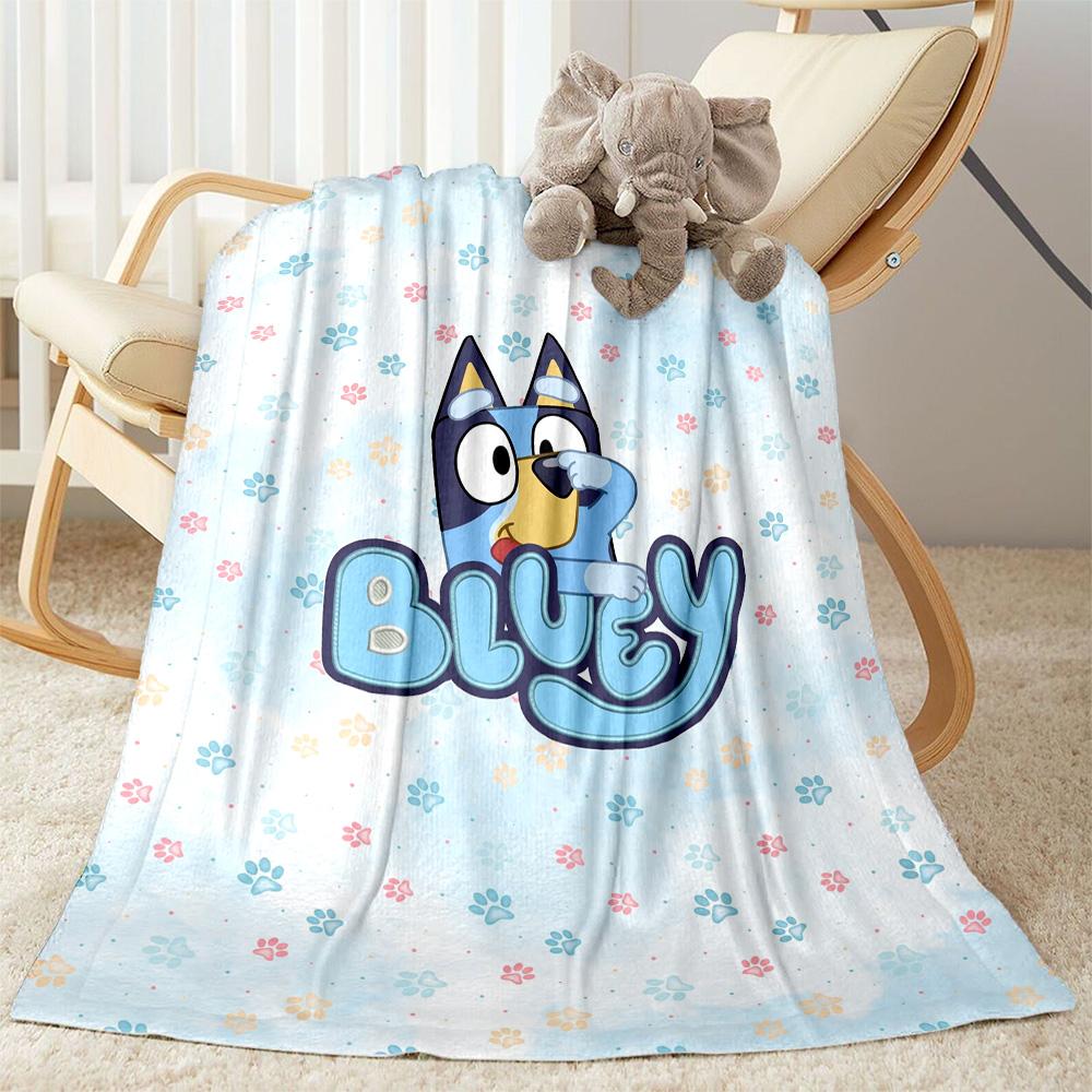 Bluey Family Adventure Blanket Soft Warm Cozy Suitable for Bed Office Chair Bedding Four Seasons Universal Modern Style Gift for Travel Home Birthdays