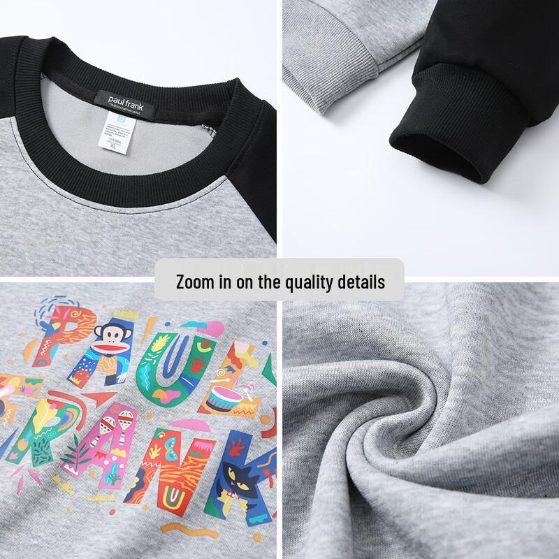 Paul Frank Color-Block Round Neck Sweatshirt