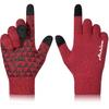 Achiou Winter Gloves for Men and Women, Touchscreen Soft Knit Gloves