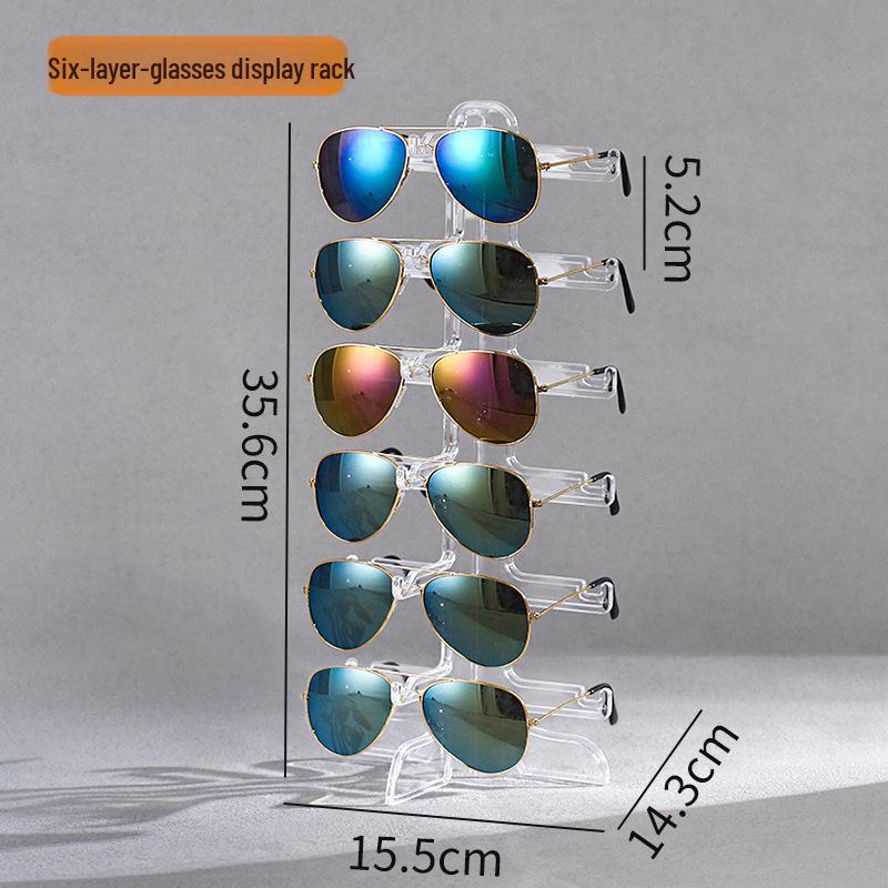 Multi-Layer Sunglasses Display Rack for Supermarkets