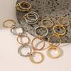 Stainless Steel Layered Simple Ring - Elegant and Unique Finger Ring, Titanium Steel Hand Accessory