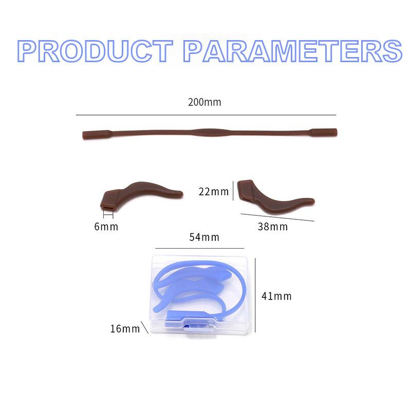 1PC Silicone Non-Slip Rope Children Glasses Chain Set Eyeglasses Glasses Sunglasses Strap Sport Cord Band Hook Holder