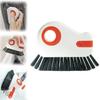 2 in1Groove Cleaning Brush Window Track Cleaning Tools,Multifunction Hard Bristle Crevice Cleaning Brush with Hidden Scraper,Grout Cleaner Grip Brush