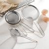 Stainless Steel Kitchen Colander and Sieve with Hook for Soy Milk, Juice, Sesame, Noodles, and Frying