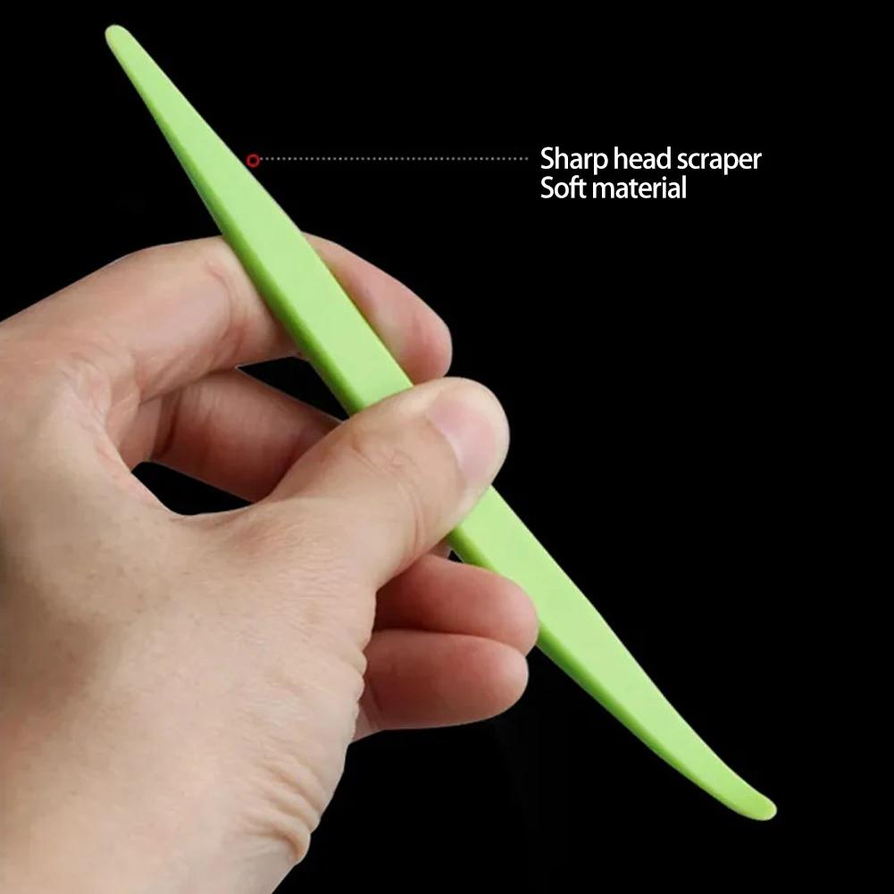 3Pcs Vinyl Car Wrap Tool Micro Stick Squeegee Window Tinting Kit Corner Scraper Curves Slot Tucking Tools Gap Film Cutter