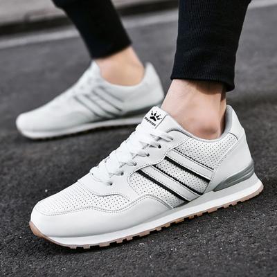 2025 nieuwe Leren antislip heren hardloopschoenen Mode lichtgewicht ademende casual sneakers werk sportschool herenschoenen leren schoenen