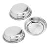 3pcs Stainless Steel Coffee Filter 51mm Pressurized Filter Basket Reusable Coffee Powder Filter Bowl