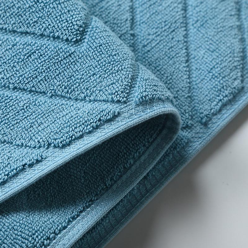 All-Cotton Thickened Non-Slip White Floor Towel for Five-Star Hotels & Homestays