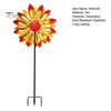 Einzigartiges Geschenk für Gartenliebhaber Blumen-Windrad, 75 cm Metall-Spinner mit Erdspieß, Dekorative Außenkunst Rostbeständige Windmühle für Hof, Rasen