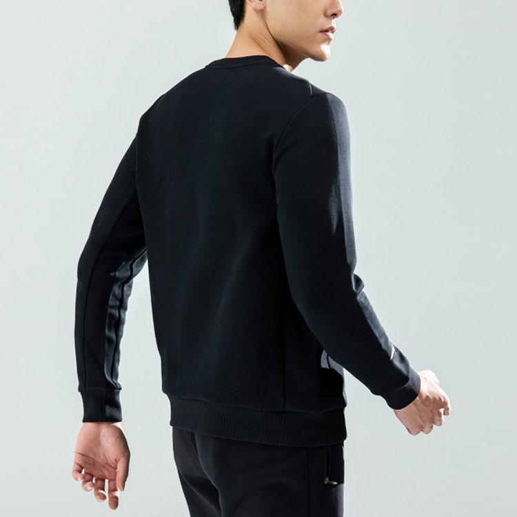 Anta Variety Training Collection Sweatshirts Men's Black Crew Neck Moderate Regular 952147703-3