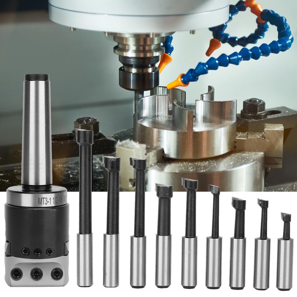 High Hardness Carbon Steel F1 Boring Head 1 1 2 18UNF Tail Thread M12 MT3 Shank Tail Thread