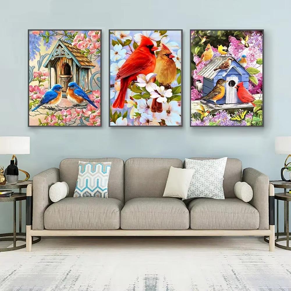 DIY Diamond Painting The Bird Cross Stitch Kit Mosaic Art Diamond Painting Full Circle Diamond Home Decoration