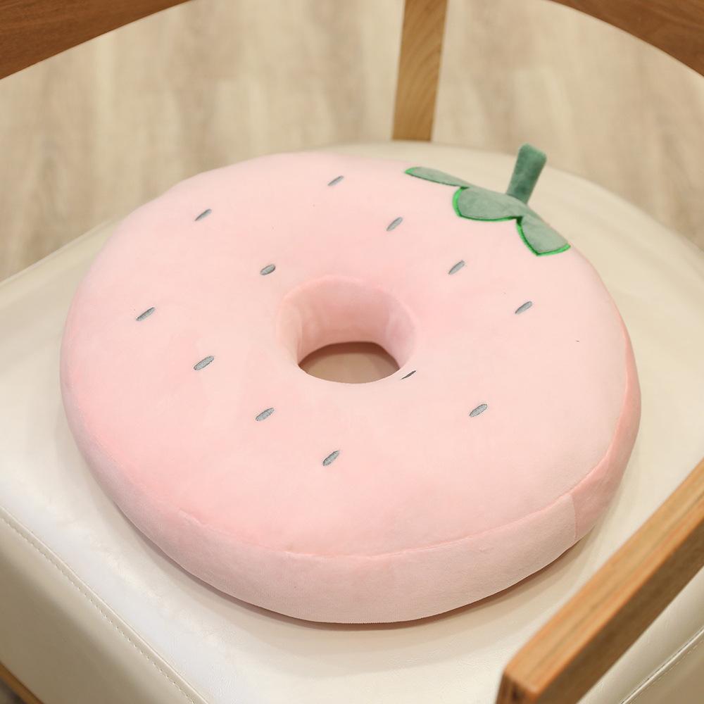 Cartoon Frucht Donut Sitzkissen Husky Dinosaurier Büro Gesäßkissen Winter Warm Studenten Stuhlkissen