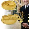 Wire Edge Stitched Edge Ribbon Golden Gold Braid Webbing Grosgrain Ribbon  Uniform Trim