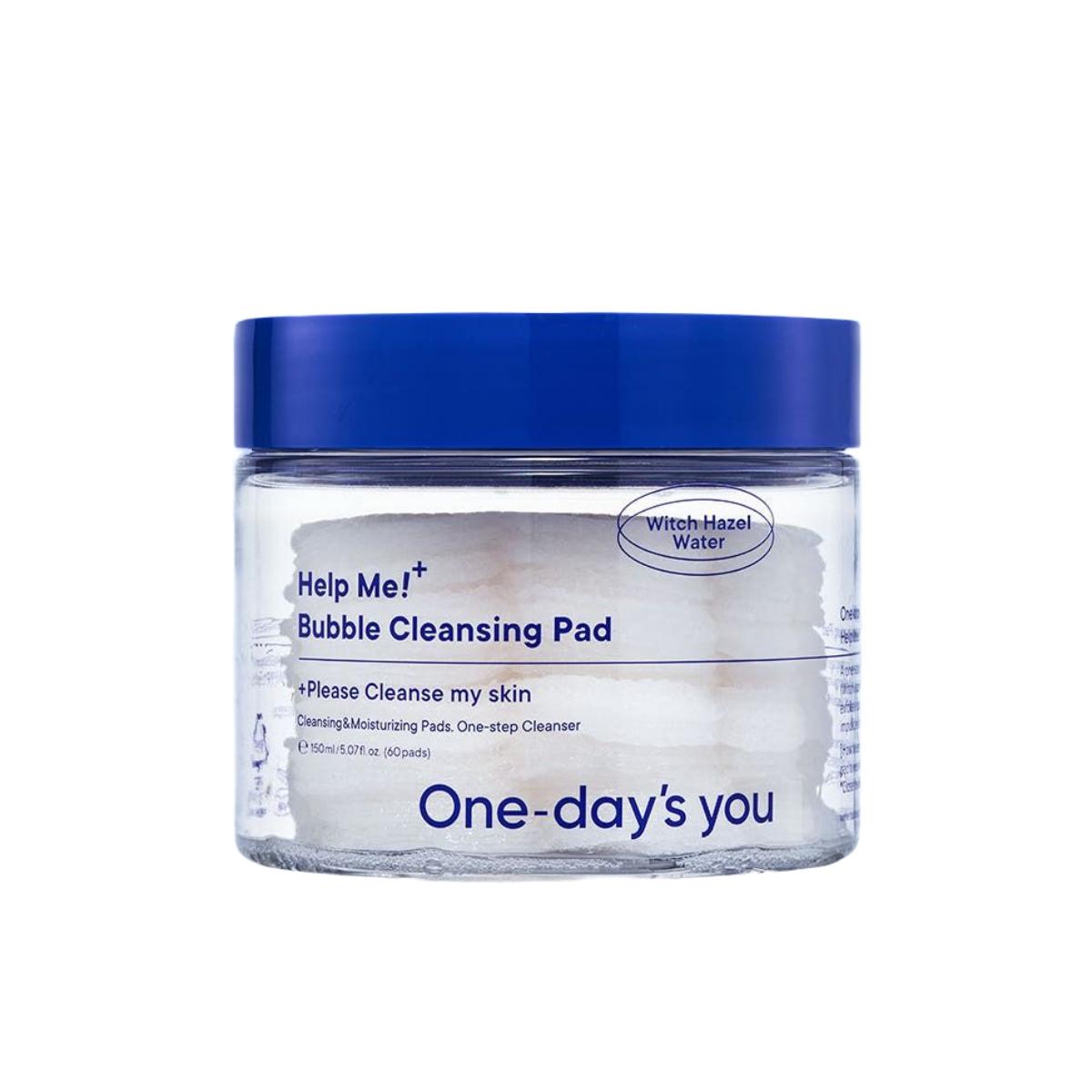 One-days you Help Me Bubble Cleansing Pad 60 Sheets (Deep Cleansing & Hydrating)