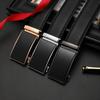 Luxury Men's Top Layer Cowhide Belt with Zinc Alloy Automatic Buckle – Perfect for Business Trousers