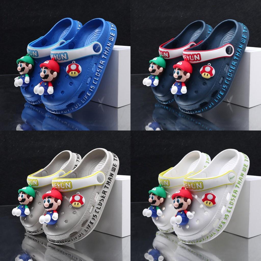 Durable And Breathable Children's Cartoon Hole Shoes For Summer Outdoor Fun
