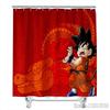 Anime Dragon Ball Burdock Broli Goku Vegeta Iv Bath Shower Curtain Waterproof 3D With Hooks For Kids Bathroom Bathtub Decoration