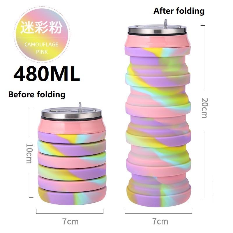 480Ml Soft Water Bottle Running Flask Gourde Running Silicone Water Bottle Soft Flask Ydsh03