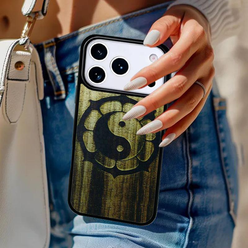 Eight Diagrams Taiji Yin Yang Phone Case For iPhone 17 Air 14 15 13 12 Max Cover For Apple 14 15 16 16e 11 Pro Max Plus
