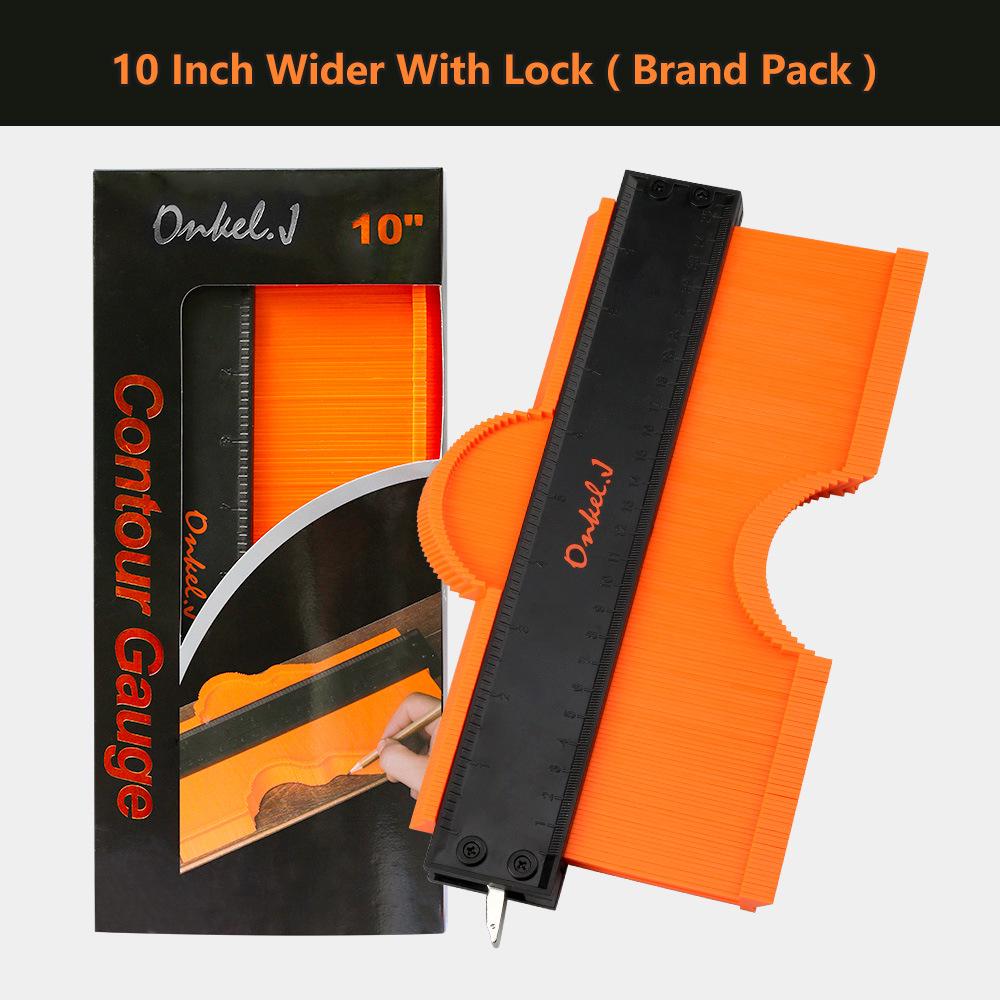 Contour Gauge with Lock - Woodworking Measuring and Shaping Tool for Irregular Arcs