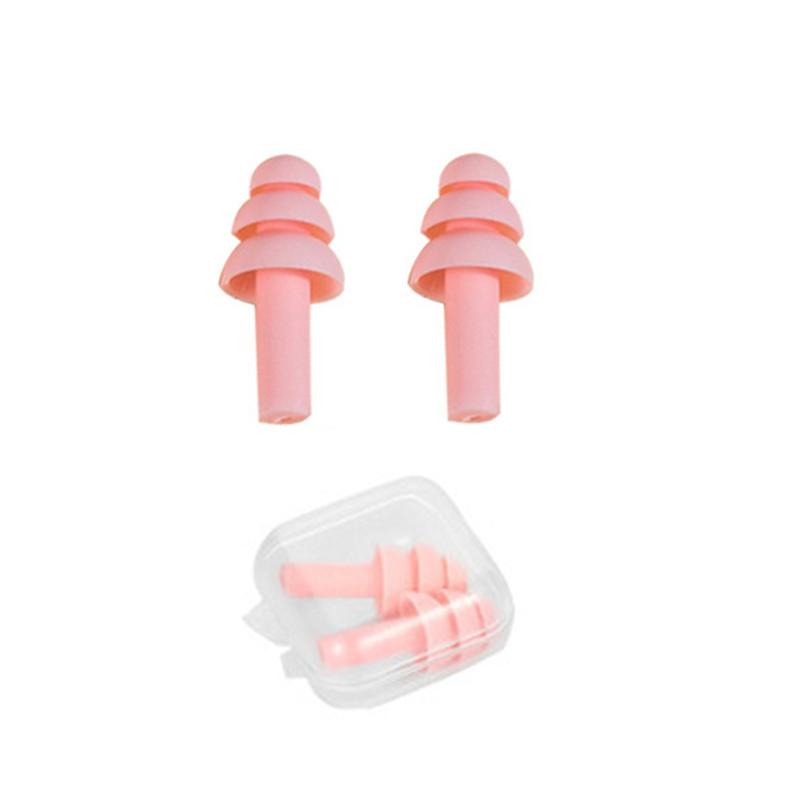 10/5/1Pairs Soft Silicone Earplugs Waterproof  Ear Plugs Reusable Sound Insulation Noise Reduction Sleeping Ear Plugs with Box
