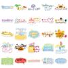 50 Original English Festival Cartoon Stickers for Phone Cases, Water Bottles, Books, and More