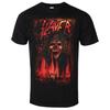 Slayer Painted Blood Skull Pattern Printed Unisex Tshirt Casual Street Style Cotton Tshirt Suitable For Metal Enthusiasts