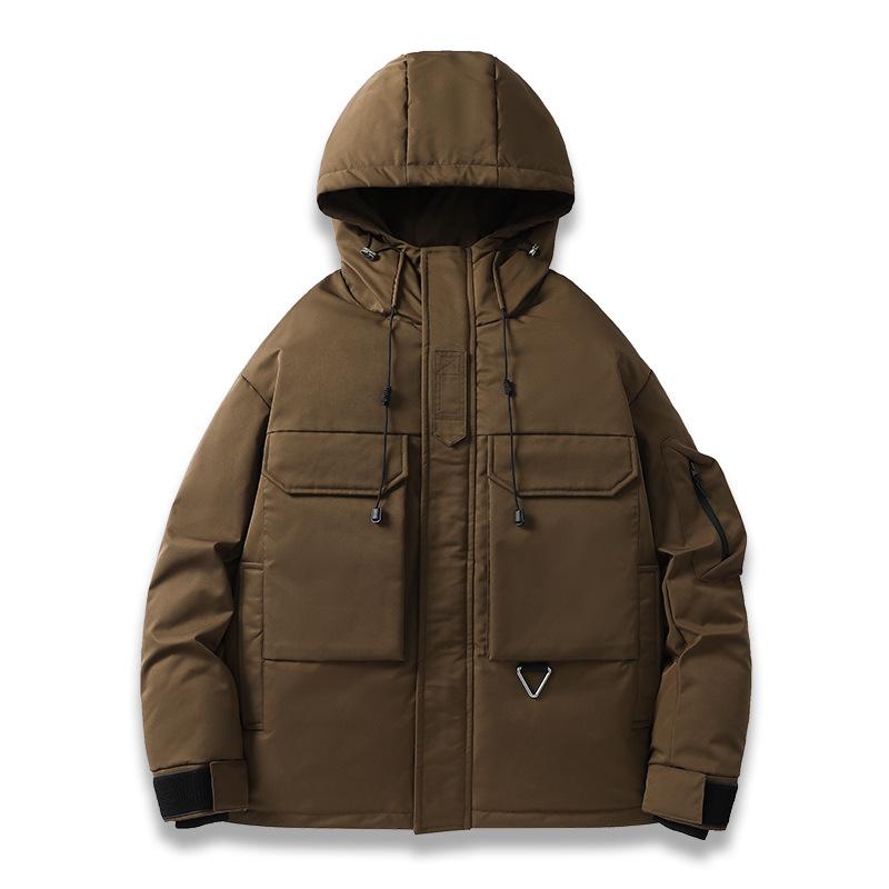 

Осень и зима новая мужская мода универсальная ветрозащитная куртка с капюшоном мужская свободная повседневная мужская рабочая одежда мужская куртка 3XL