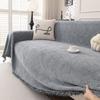 Solid Color Chenille Sofa Cover Modern Minimalist Full Coverage Slipcover Blanket