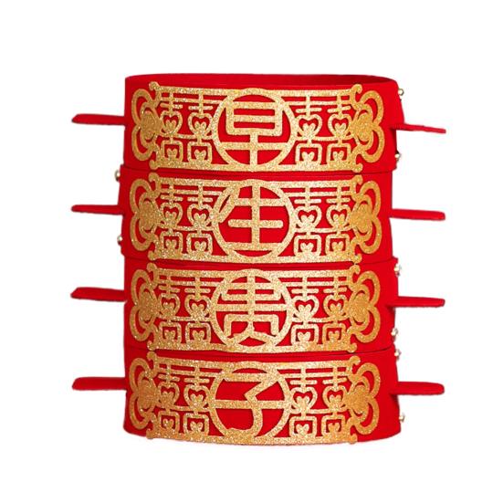 Steamer Basket Joy Wear-resistant Non Woven Fabric Chinese Red Wedding Steamer Box Basket for Room