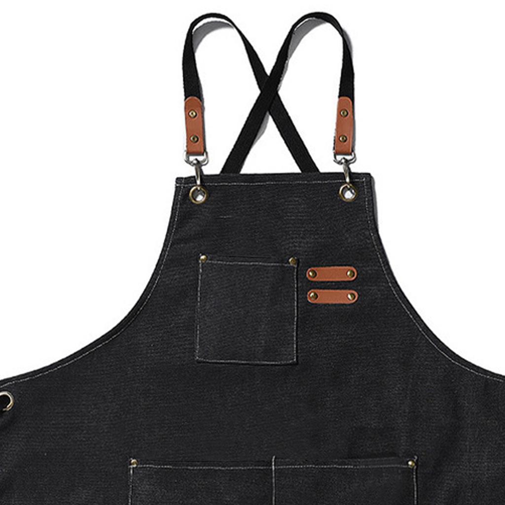 Grembiule da lavoro Impermeabile Traspirante Regolabile Ispessito Unisex Grembiule da cucina con tasche per BBQ