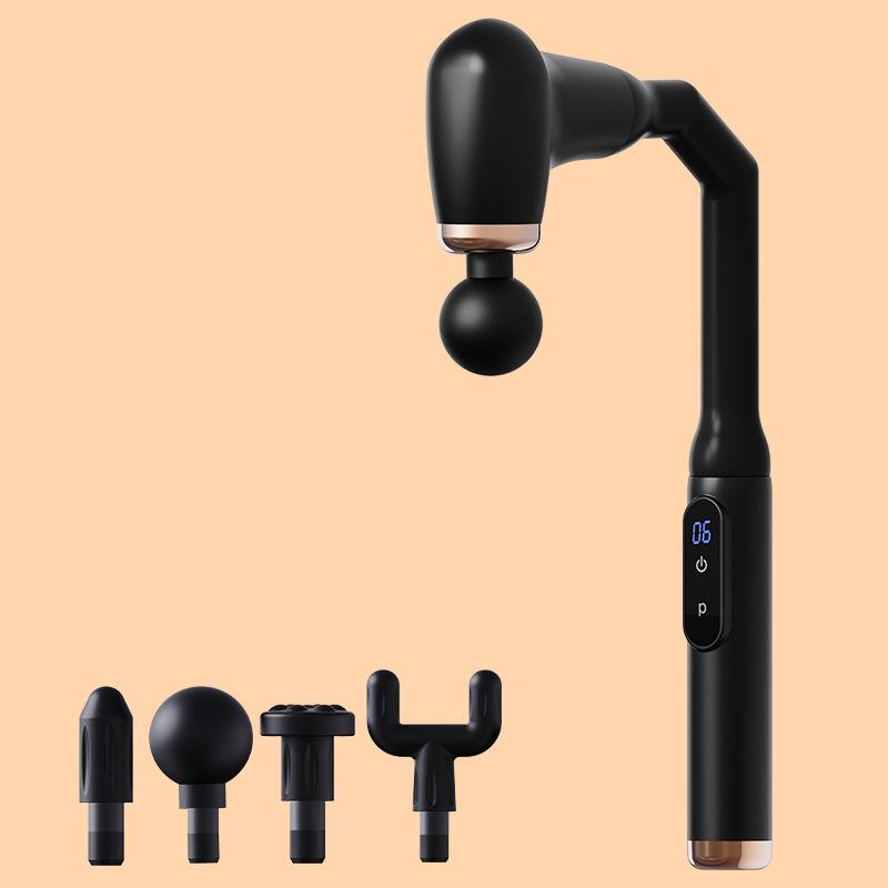 Fascia Gun Portable Massage Gun Deep Tissue With Extended Handle U-Shaped Back Massager Body Massager for Neck Shoulder Back Leg